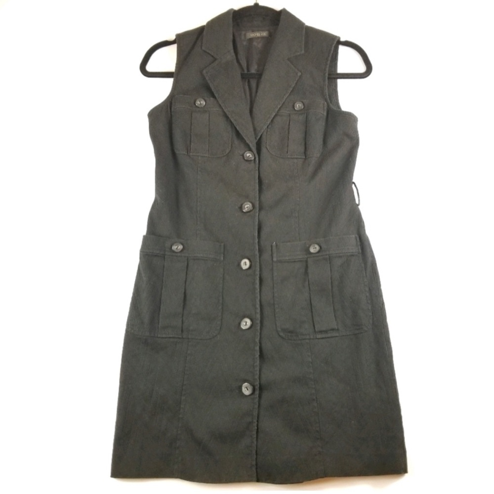 The RealReal Rachel zoe blazer mini sleeveless button down dress SIZE 8 WOMENS